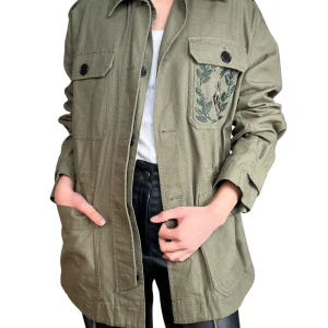 Chaqueta Bolsillo Bordado