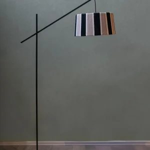 Lámpara Rock Pie Negro - Madera - Crema
