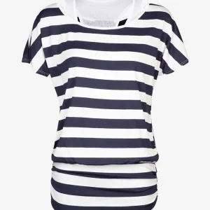 Top marinero corte globo con camiseta sin mangas integrada - Marine