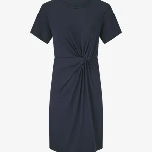 Vestido midi con lazo - Marine