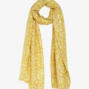 Pañuelo con pequeñas flores irisadas - Amarillo