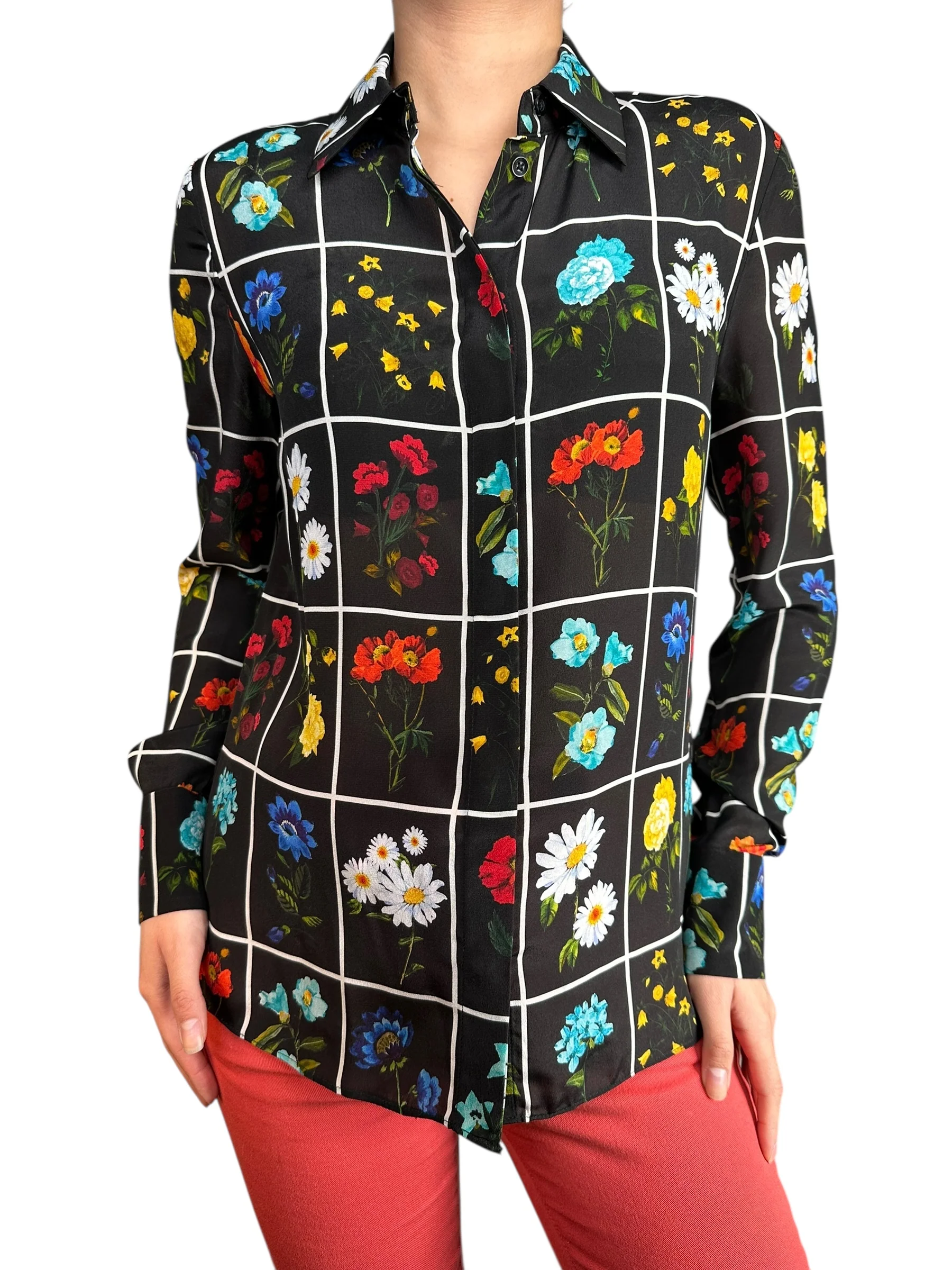 Blusa Botanical Card Seda